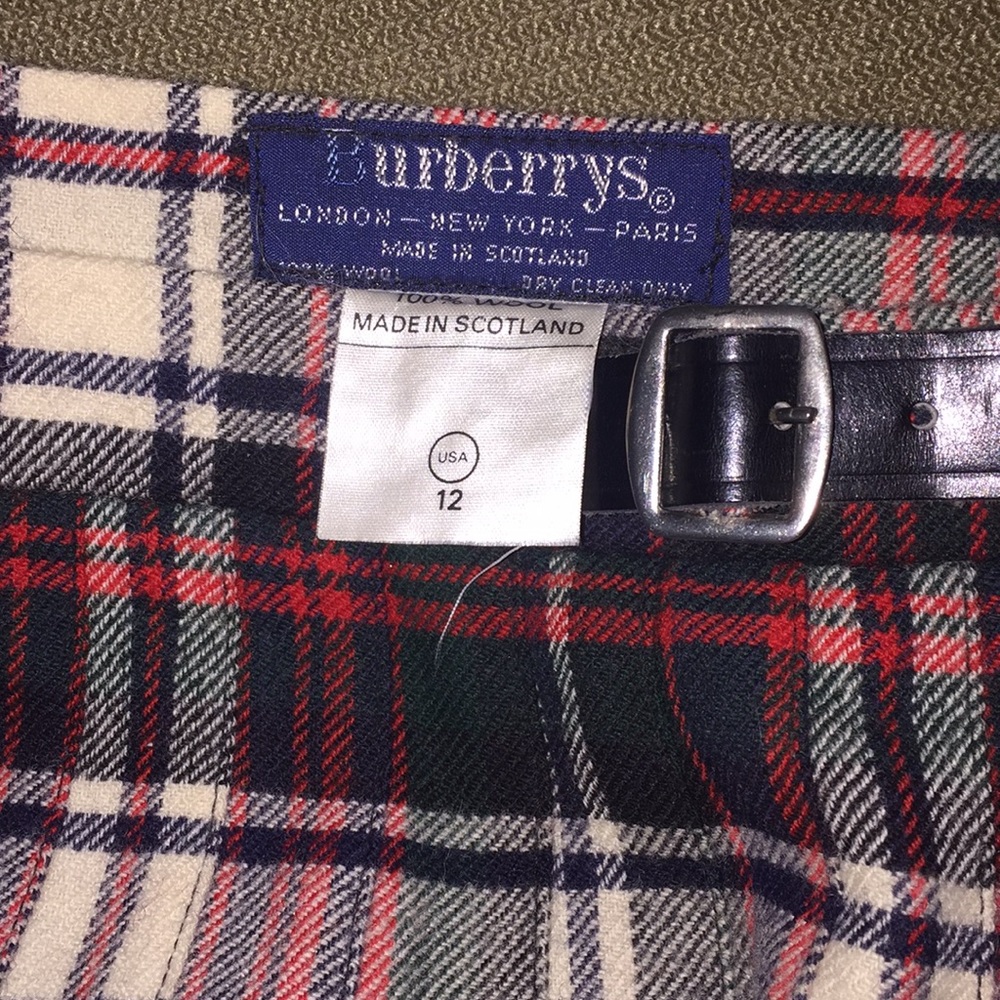 Burberry Vintage Check Wool Kilt 12 - Picture 8 of 8